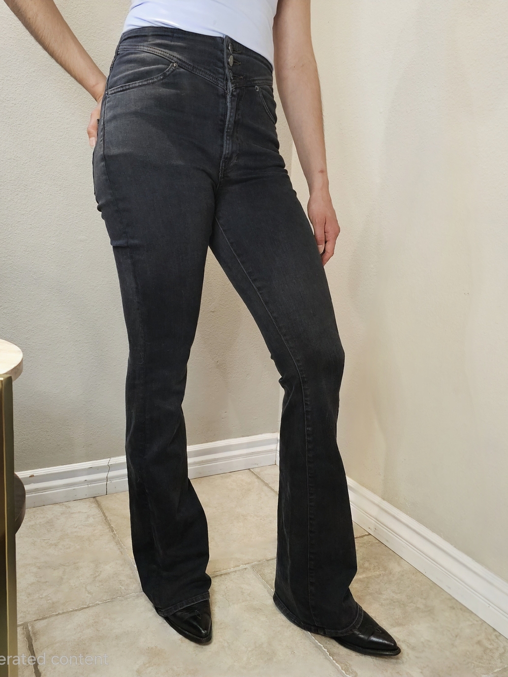 Veronica Beard High-Waist Flared Jeans Beverly Skinny Dramatic Flare Premium